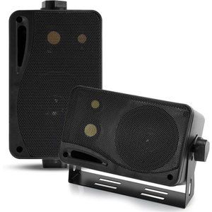 3-Way Indoor Outdoor Speaker System -3.5 Inch 200W Pair of Mini Box Ceiling Wall